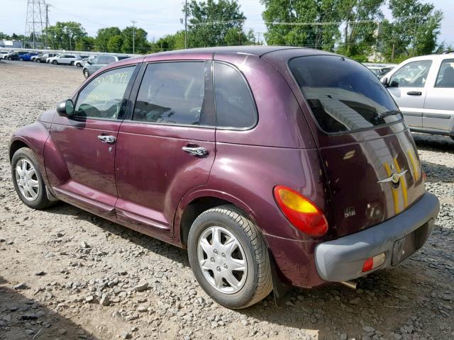 3C8FY4BB51T640877 - 2001 CHRYSLER PT CRUISER PURPLE photo 3