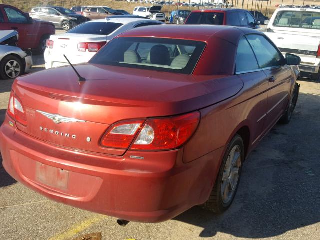 1C3LC55R48N642152 - 2008 CHRYSLER SEBRING TO RED photo 4