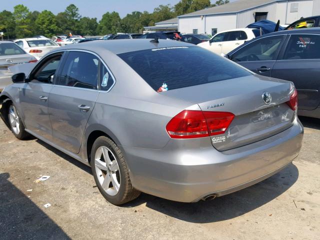 1VWBP7A35DC006917 - 2013 VOLKSWAGEN PASSAT SE SILVER photo 3