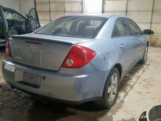 1G2ZH58N374254614 - 2007 PONTIAC G6 GT BLUE photo 4