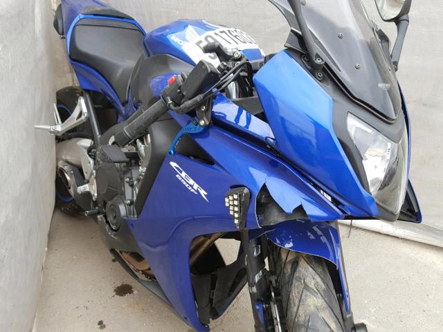 MLHRC7404F5100239 - 2015 HONDA CBR650 F BLUE photo 9