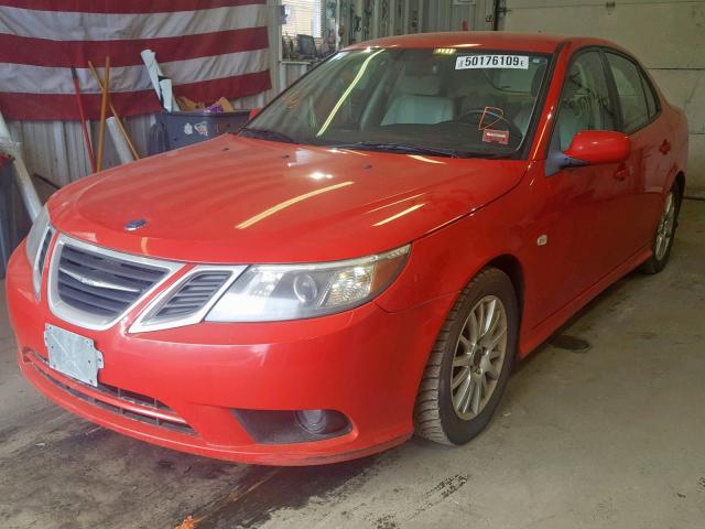 YS3FB49YX81104854 - 2008 SAAB 9-3 2.0T RED photo 2