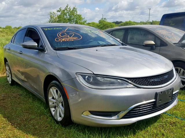 1C3CCCAB0FN701496 - 2015 CHRYSLER 200 LIMITE GRAY photo 1