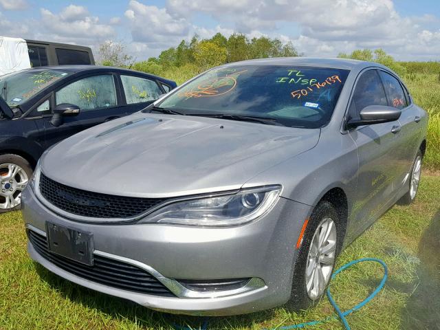 1C3CCCAB0FN701496 - 2015 CHRYSLER 200 LIMITE GRAY photo 2