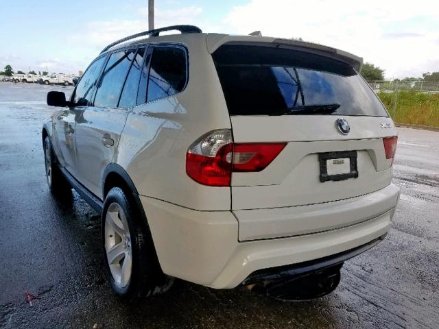 WBXPA93466WD29604 - 2006 BMW X3 3.0I WHITE photo 3