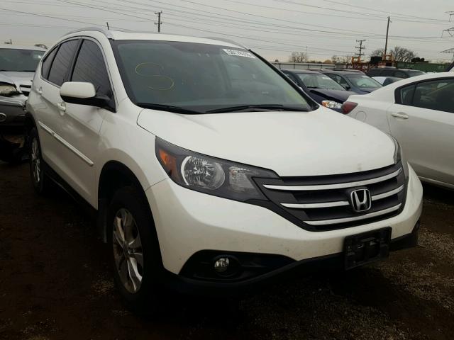 5J6RM4H76EL092543 - 2014 HONDA CR-V EXL WHITE photo 1