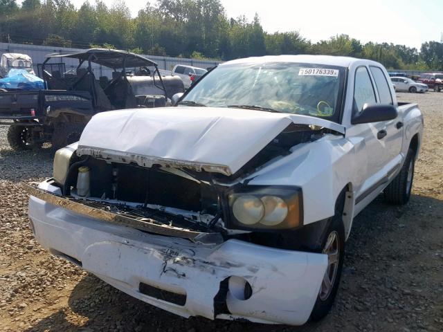 1D7HE48K67S253426 - 2007 DODGE DAKOTA QUA WHITE photo 2