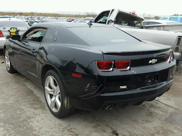 2G1FK1EJ2C9111003 - 2012 CHEVROLET CAMARO 2SS BLACK photo 3