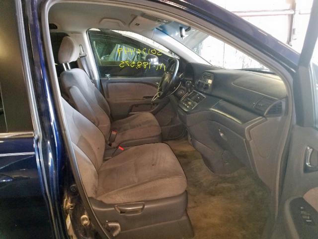 5FNRL38446B058159 - 2006 HONDA ODYSSEY EX BLUE photo 5