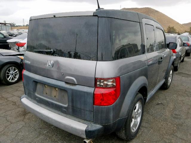 5J6YH18665L016990 - 2005 HONDA ELEMENT EX GRAY photo 4