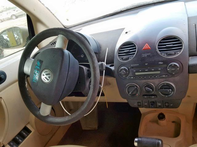 3VWRF31Y57M417985 - 2007 VOLKSWAGEN NEW BEETLE კრემისფერი ფოტო 9