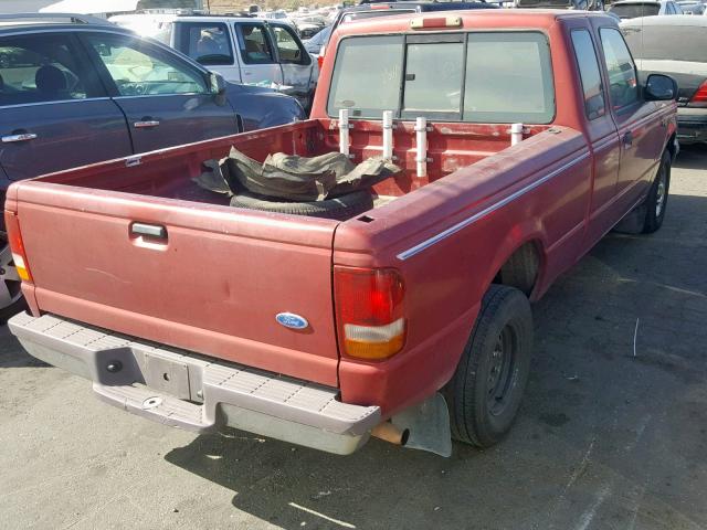 1FTCR14X2VPA86278 - 1997 FORD RANGER SUP MAROON photo 4