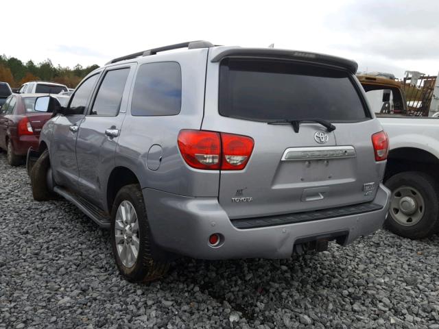 5TDDW5G13AS027042 - 2010 TOYOTA SEQUOIA PL SILVER photo 3