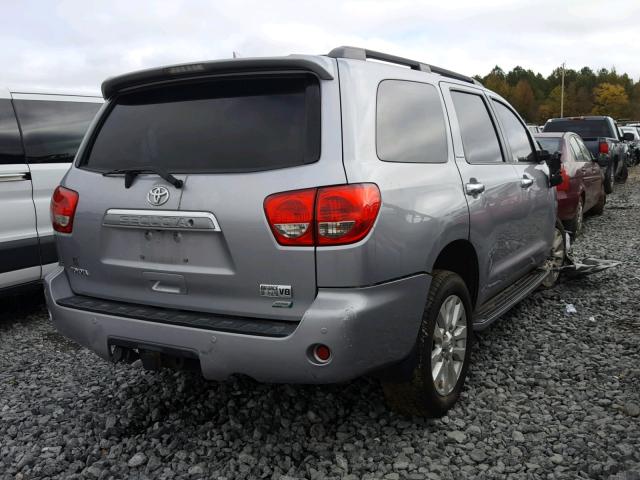 5TDDW5G13AS027042 - 2010 TOYOTA SEQUOIA PL SILVER photo 4