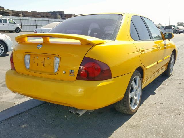 3N1AB51D86L510298 - 2006 NISSAN SENTRA SE- YELLOW photo 4