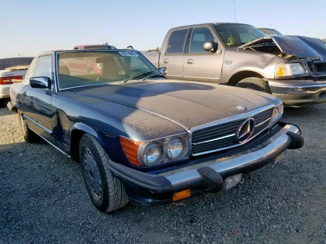 WDBBA48D4GA051640 - 1986 MERCEDES-BENZ 560 SL BLUE photo 1