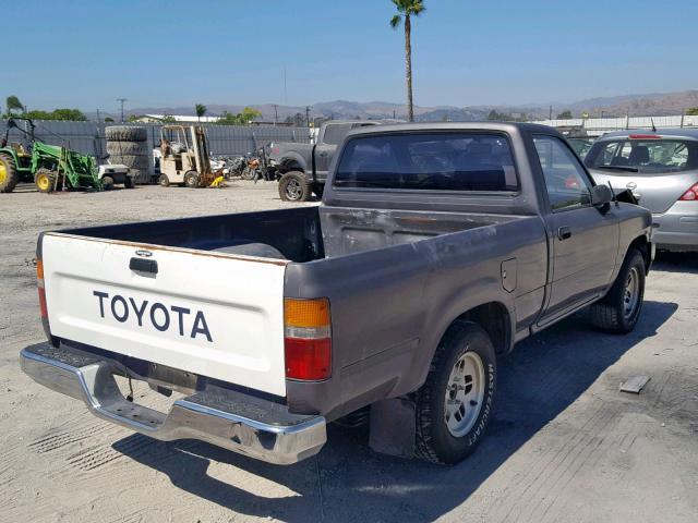 JT4RN81P6K0022753 - 1989 TOYOTA PICKUP 1/2 CHARCOAL photo 4