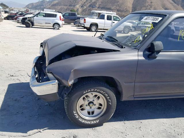 JT4RN81P6K0022753 - 1989 TOYOTA PICKUP 1/2 CHARCOAL photo 9