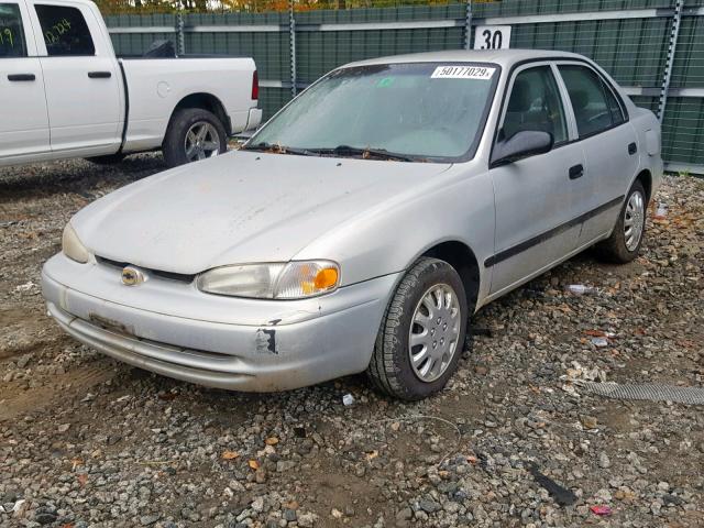 1Y1SK5285YZ406166 - 2000 CHEVROLET GEO PRIZM SILVER photo 2