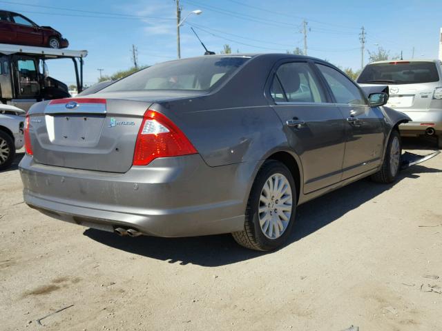 3FADP0L35BR150682 - 2011 FORD FUSION HYB GRAY photo 4