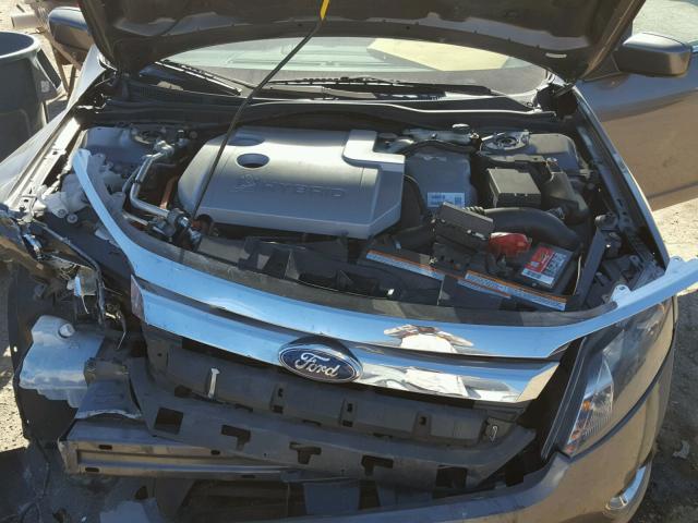 3FADP0L35BR150682 - 2011 FORD FUSION HYB GRAY photo 7