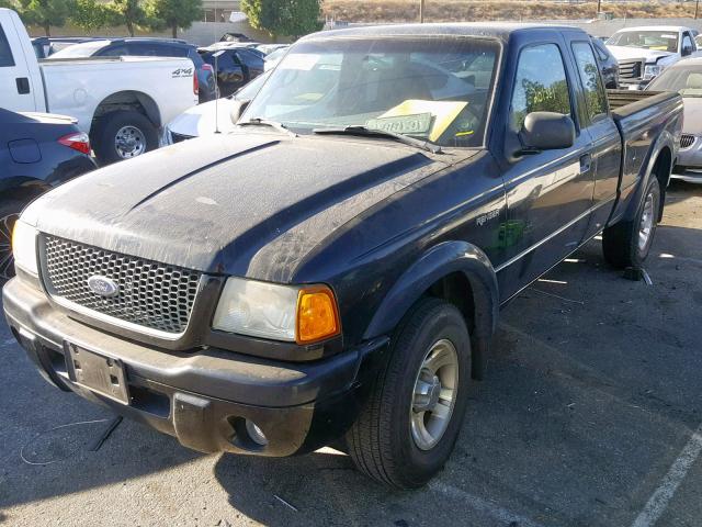 1FTYR14U93PA54825 - 2003 FORD RANGER SUP BLACK photo 2