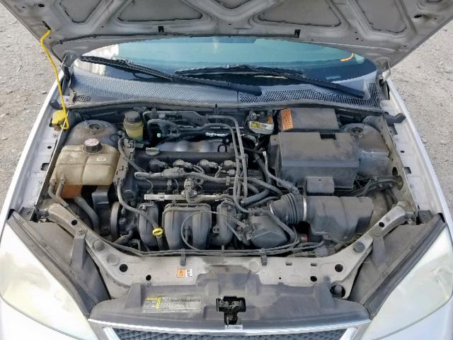 1FAFP34N15W100857 - 2005 FORD FOCUS ZX4 SILVER photo 7