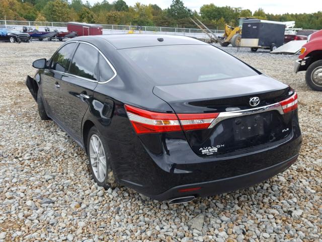 4T1BK1EB1FU151459 - 2015 TOYOTA AVALON XLE BLACK photo 3