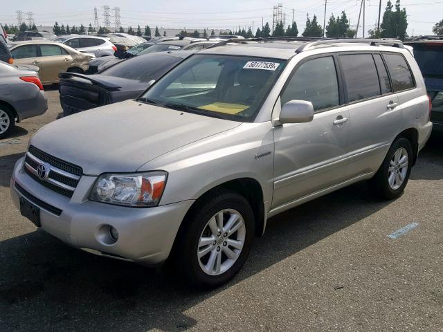 JTEDW21A560004391 - 2006 TOYOTA HIGHLANDER SILVER photo 2