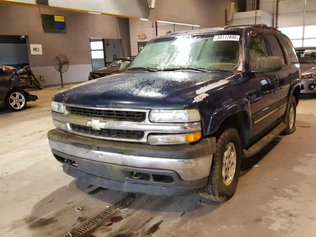 1GNEK13T95J129665 - 2005 CHEVROLET TAHOE K150 BLUE photo 2