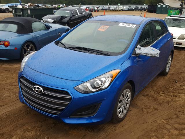 KMHD35LH5HU353731 - 2017 HYUNDAI ELANTRA GT BLUE photo 2