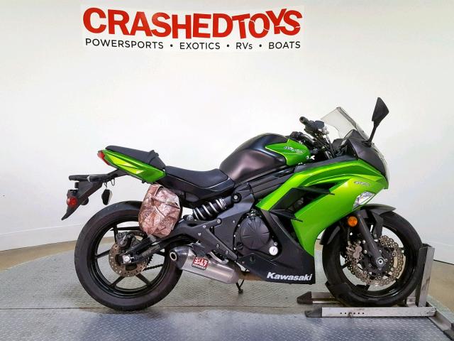 JKAEXEE10EDA15739 - 2014 KAWASAKI EX650 E GREEN photo 1