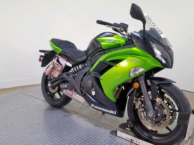 JKAEXEE10EDA15739 - 2014 KAWASAKI EX650 E GREEN photo 2