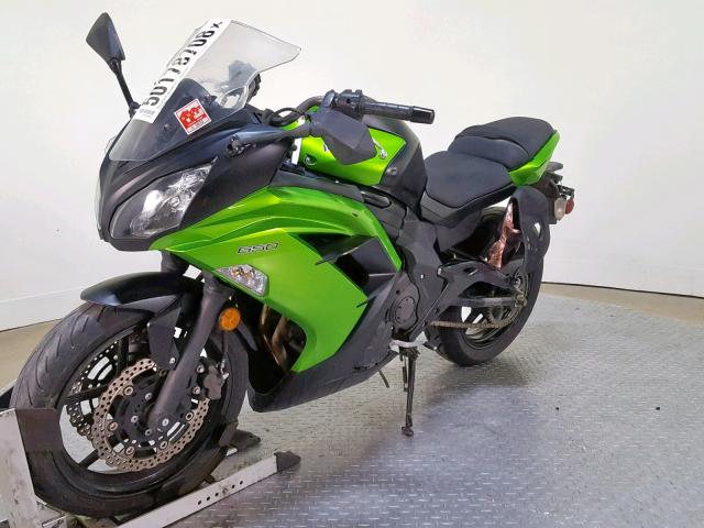 JKAEXEE10EDA15739 - 2014 KAWASAKI EX650 E GREEN photo 4