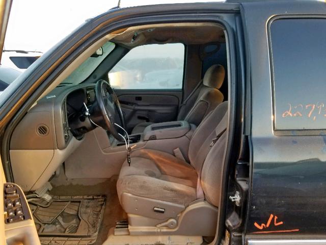 1GKEC13V75J142362 - 2005 GMC YUKON BLACK photo 5