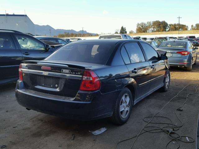 1G1ZT54845F125401 - 2005 CHEVROLET MALIBU LS BLACK photo 4