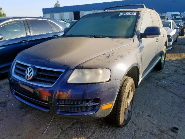 WVGBC77LX4D045532 - 2004 VOLKSWAGEN TOUAREG 3. BLUE photo 2