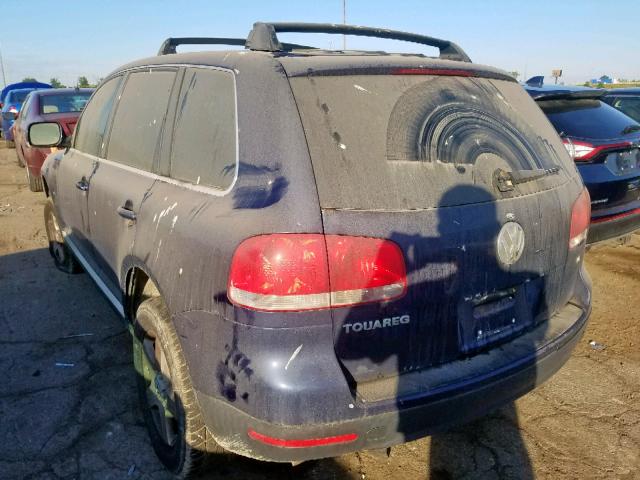 WVGBC77LX4D045532 - 2004 VOLKSWAGEN TOUAREG 3. BLUE photo 3