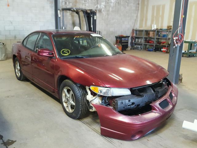 1G2WP52K92F168421 - 2002 PONTIAC GRAND PRIX BURGUNDY photo 1