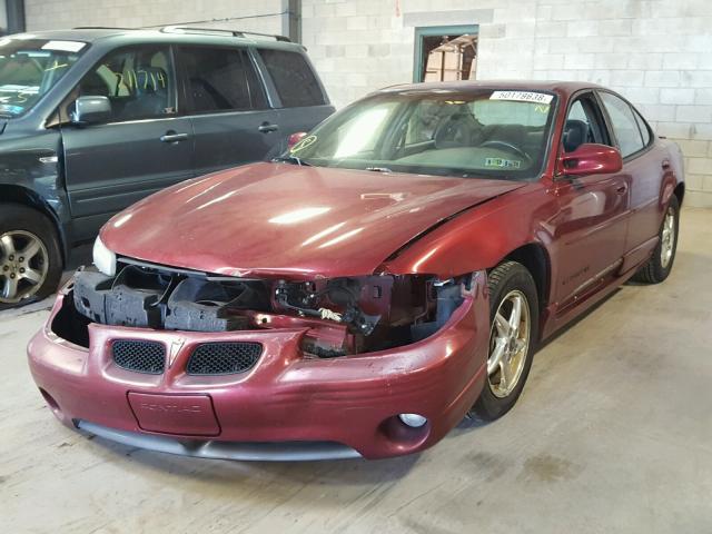 1G2WP52K92F168421 - 2002 PONTIAC GRAND PRIX BURGUNDY photo 2