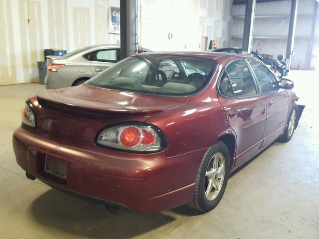 1G2WP52K92F168421 - 2002 PONTIAC GRAND PRIX BURGUNDY photo 4