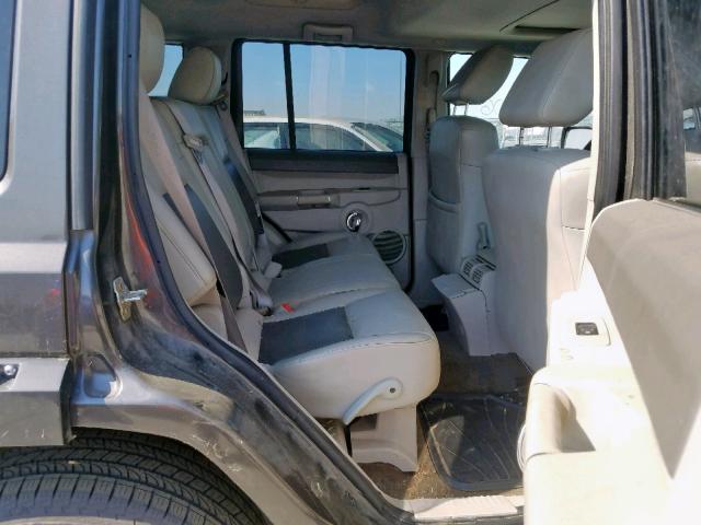 1J8HG58206C100603 - 2006 JEEP COMMANDER ნაცრისფერი ფოტო 6