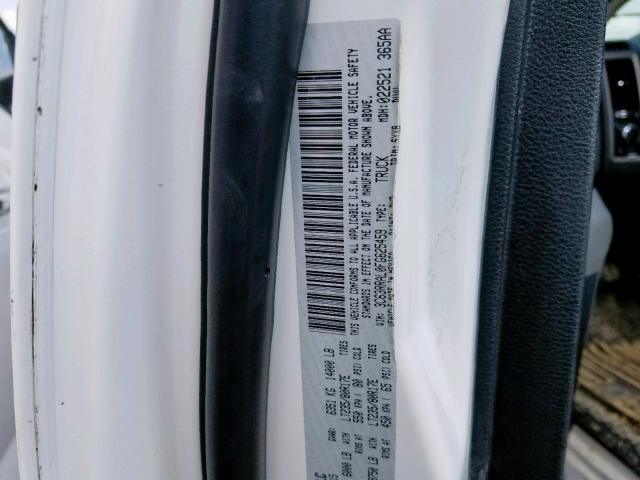 3C63RRAL0FG625459 - 2015 RAM 3500 ST WHITE photo 10