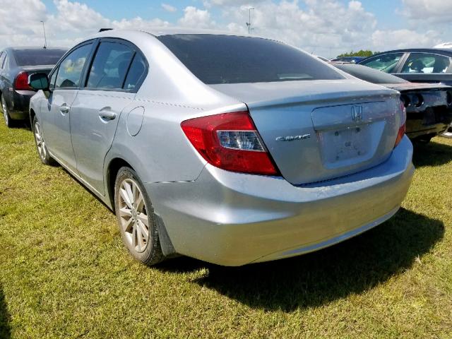 2HGFB2F99CH328931 - 2012 HONDA CIVIC EXL 银色 照片 3