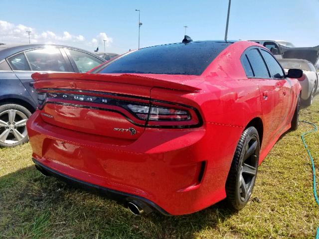 2C3CDXL91JH205784 - 2018 DODGE CHARGER SR RED photo 4