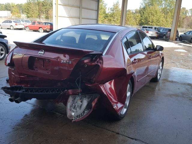 1N4BA41EX6C806917 - 2006 NISSAN MAXIMA SE BURGUNDY photo 4