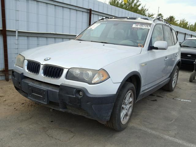 WBXPA73444WB24560 - 2004 BMW X3 2.5I SILVER photo 2