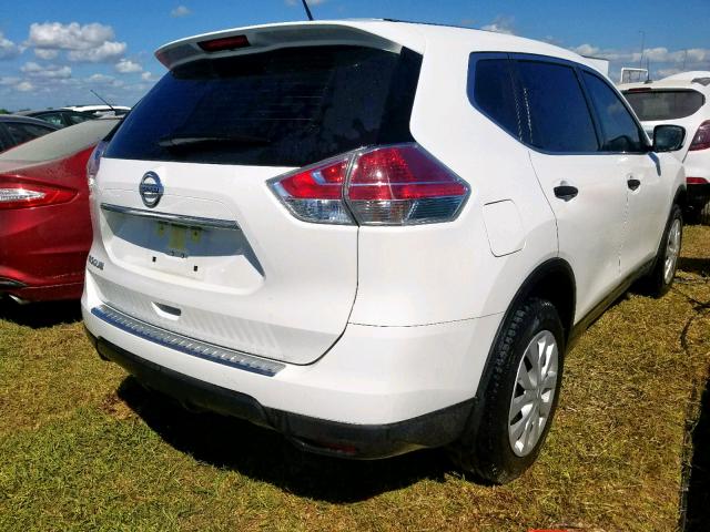 JN8AT2MTXGW000661 - 2016 NISSAN ROGUE S WHITE photo 4