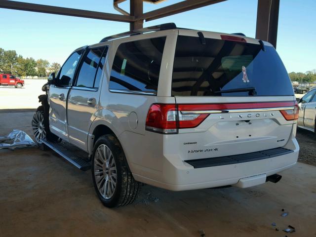 5LMJJ2HT4FEJ14681 - 2015 LINCOLN NAVIGATOR Ақ фото 3