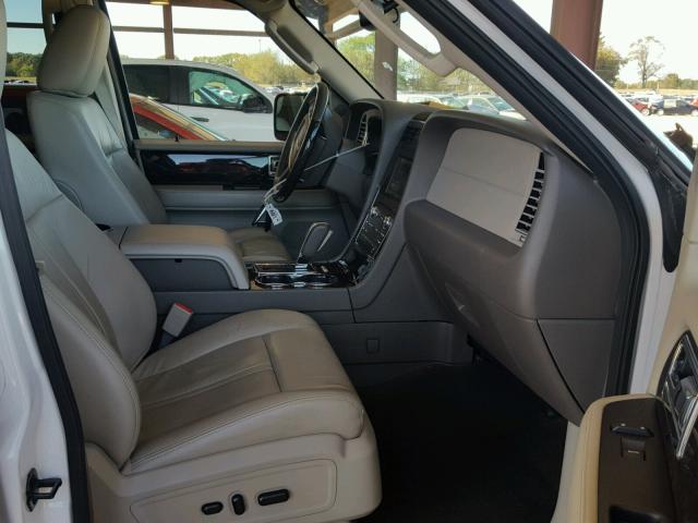 5LMJJ2HT4FEJ14681 - 2015 LINCOLN NAVIGATOR Ақ фото 5